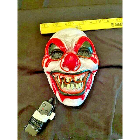 Halloween Bloody Mask Light Up Costume Horror Creepy - Picture 6 of 13